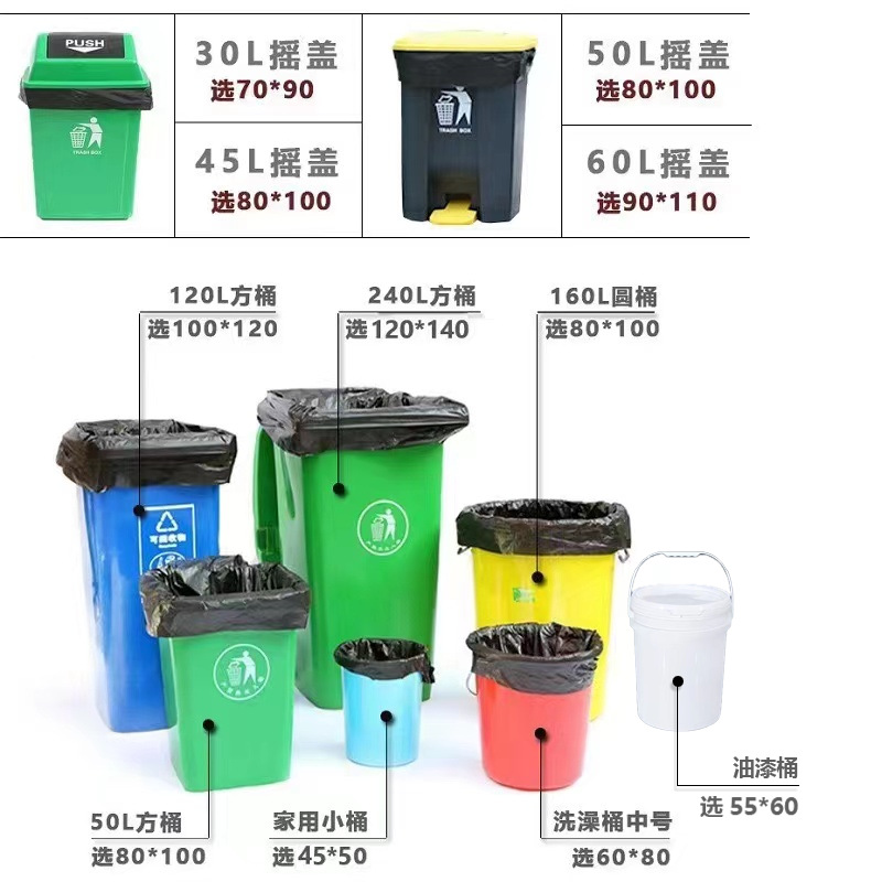 一般飯店用多大的垃圾袋？